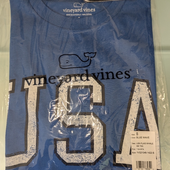 Vineyard Vines Men’s Short Sleeve T-Shirt, USA Tee Size Small Cotton Shirt - Picture 6 of 7